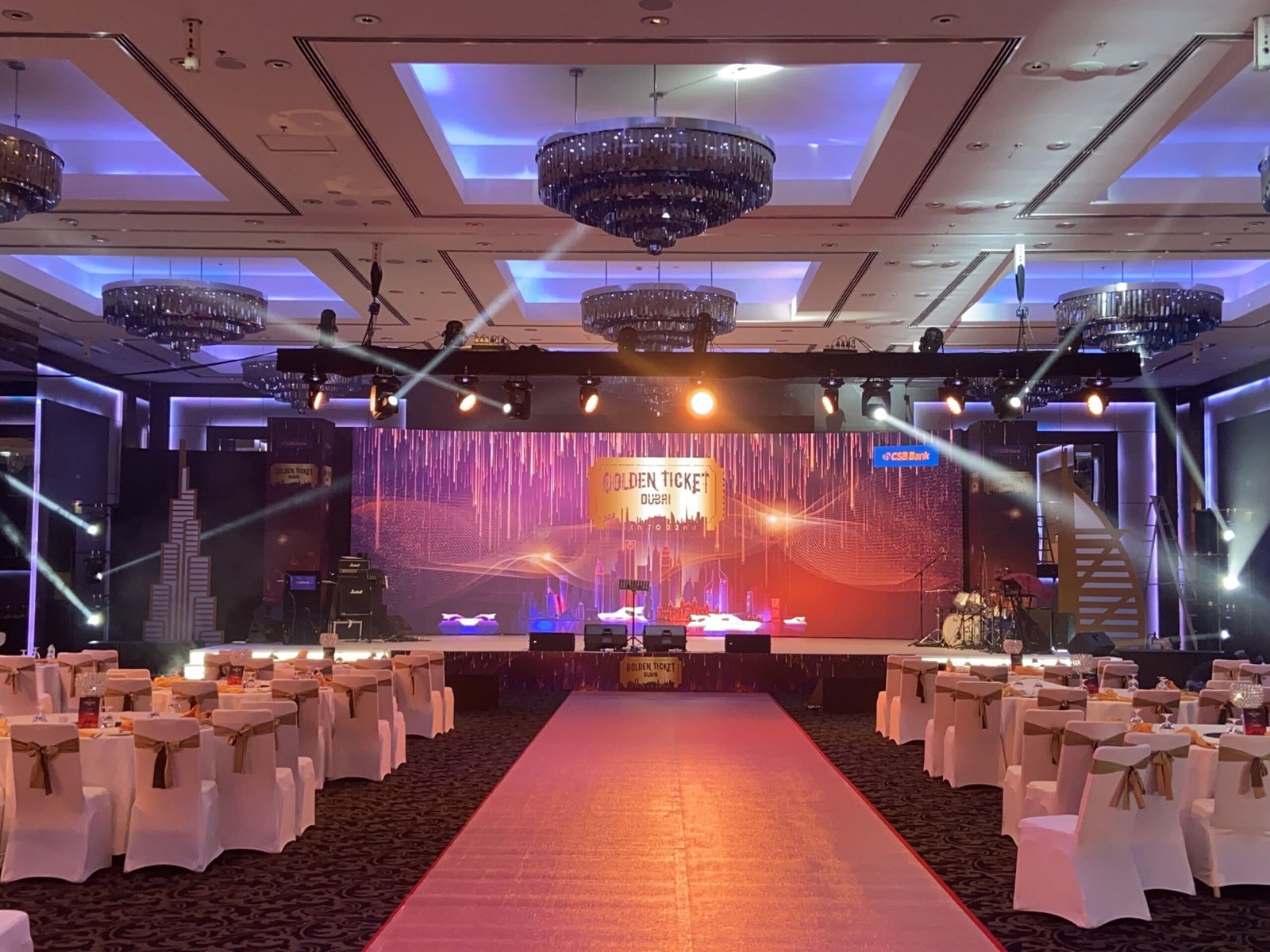 We Provided the Service of Light Screen Stage and Sound Effects in the Birthday Party in Dubai